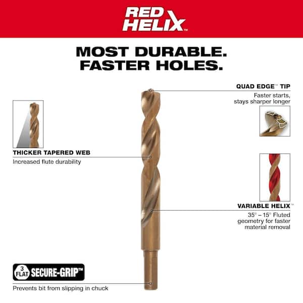 Cobalt Red Helix Drill Bit Set for Drill Drivers (23-Piece) Cobalt Red Helix Drill Bit Set for Drill Drivers (23-Piece)