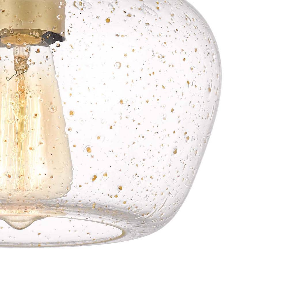 Hive Mini Vintage Brass Glass Pendant Light