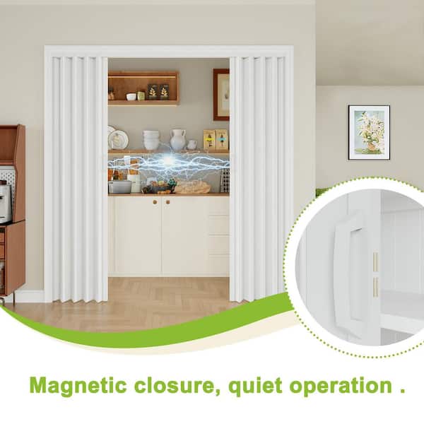 ARK DESIGN 72 in. x 80 in. White Finished Single Layer PVC Panel