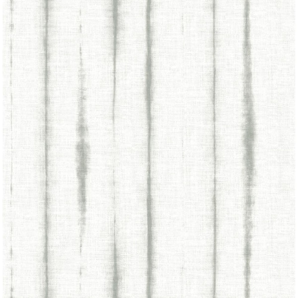 A-Street Prints Orleans Grey Shibori Faux Linen Grey Wallpaper Sample