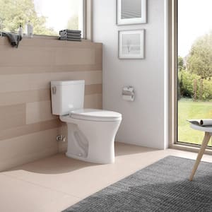 Drake Two-Piece 0.8/1.6 GPF Dual Flush Elongated DYNAMAX TORNADO Flush Toilet with CEFIONTECT in Sedona Beige
