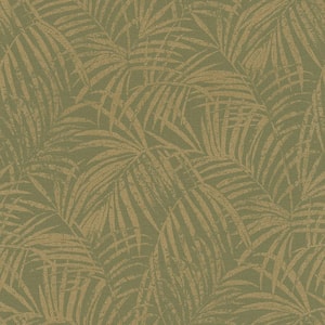 Yumi Green Palm Leaf Wallpaper Sample
