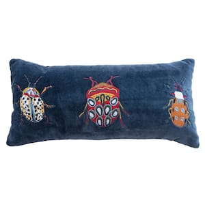 Multicolor Cotton 18 in. X 8 in. Throw Pillow