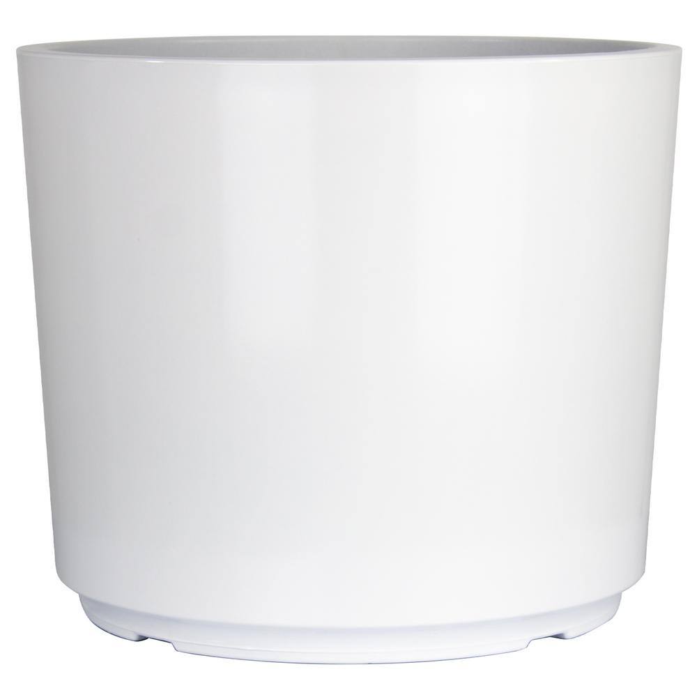 Vigoro 14 2 In Eloise Large White Resin Cylinder Planter 14 2 In D X   White Vigoro Plant Pots Hups00487n 15w 64 1000 