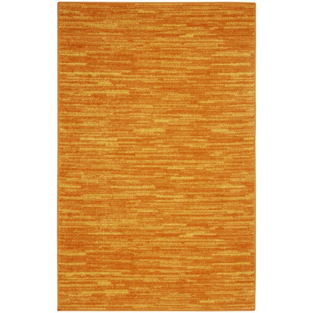Orange 3 ft. x 5 ft. Woven Polypropylene Indoor/Outdoor Area Rug price history on PriceWatchPro