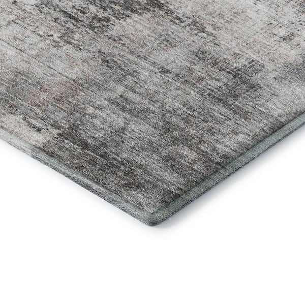 Mayfield Premium Machine Washable Abstract AMF2171 Taupe 5 ft. x 7 ft. 6 in. Area Rug