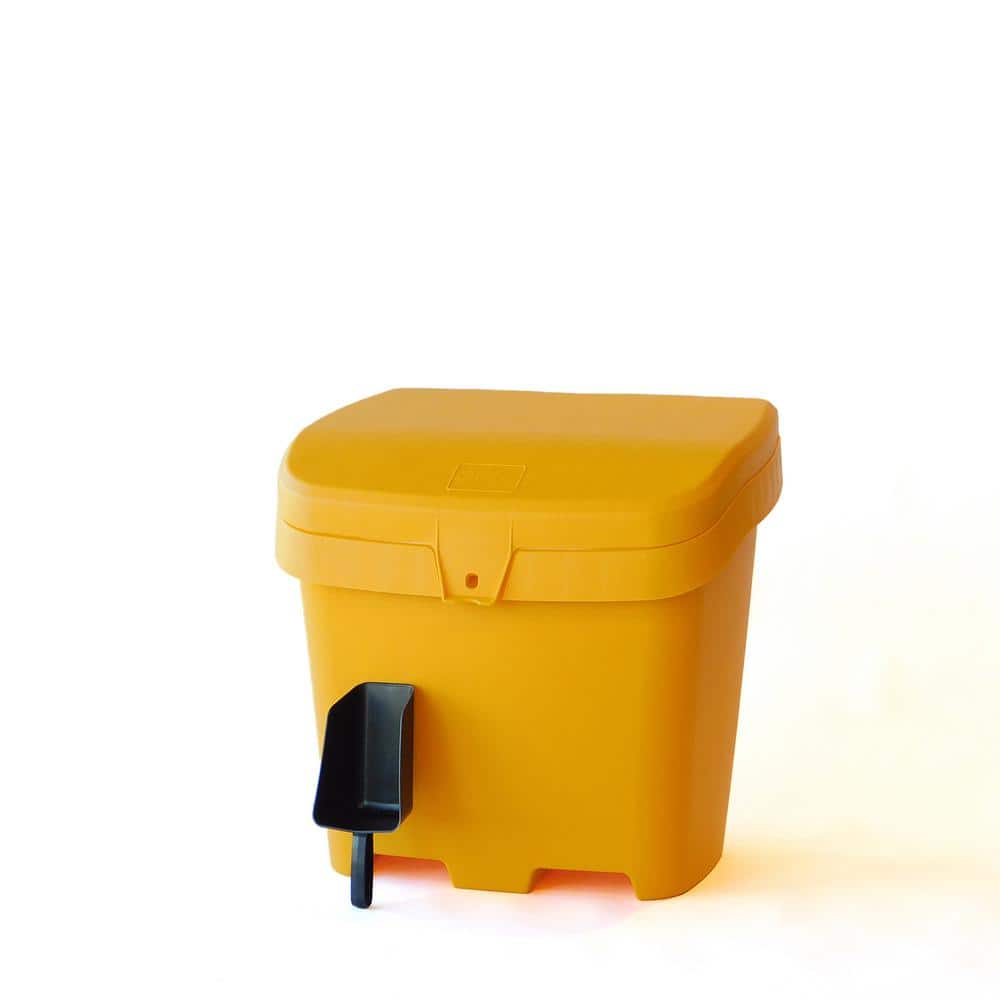 Yellow Lockable Plastic Outdoor Deck Storage Box
