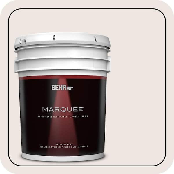 BEHR MARQUEE 5 gal. #N170-1 Tailors Chalk color Flat Exterior Paint & Primer