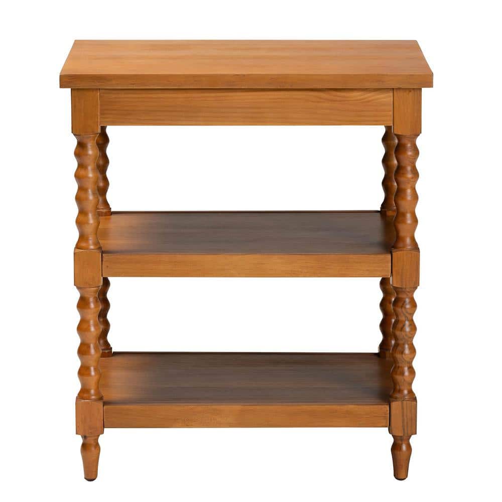 Imogene 26 in. Black Rectangle Wood End Table - thumbnail 5