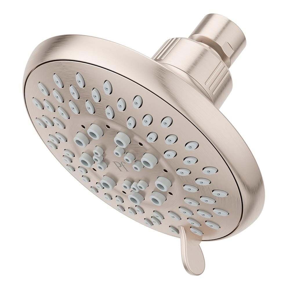 Universal 5-Spray Patterns with 1.75 GPM 4.8125 in. Wall Mount Fixed Shower Head in Brushed Nickel