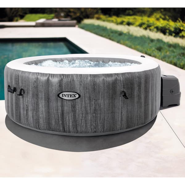 Spa Intex 6 places gonflable Pure Spa Blue Navy Luxe LED