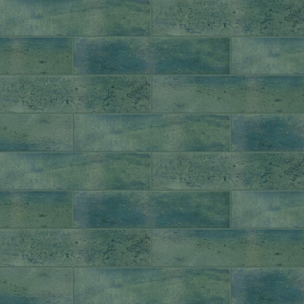 Merola Tile Capri Brick Oliva 2-1/2 in. x 10 in. Porcelain Floor and Wall Tile (5.13 sq. ft./Case)