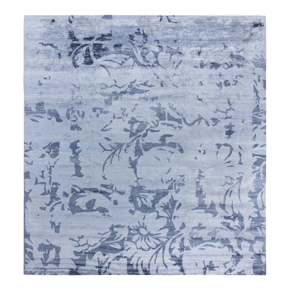 Modern-Contemporary Gray 9 X 12 Hand-Knotted Silk Indoor Area Rug price history on PriceWatchPro