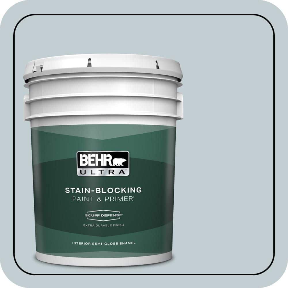 5 gal. #MQ3-58 Alice White Extra Durable Semi-Gloss Enamel Interior Paint & Primer price history on PriceWatchPro