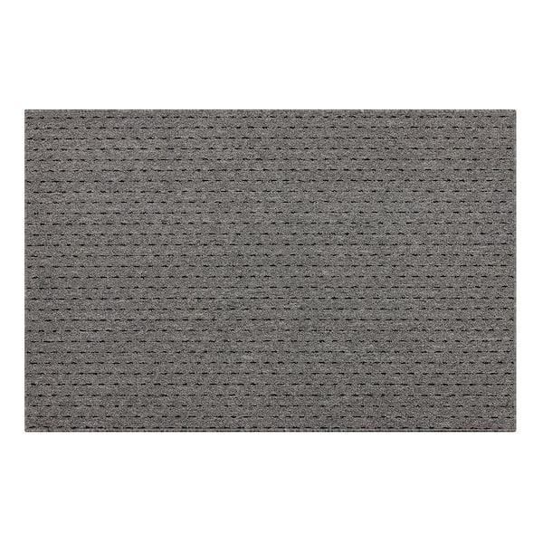 Mohawk Home Pin Dot Dark Gray/Black 2 ft. 6 in. x 3 ft. 10 in. Indoor Area Rug