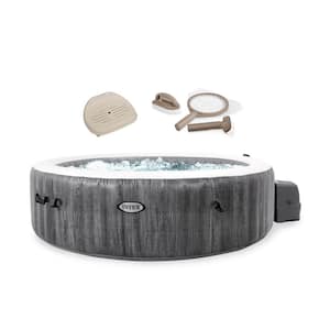 PureSpa Plus 6-Person Inflatable Hot Tub, Maintenance Accessories and Inflatable Seat