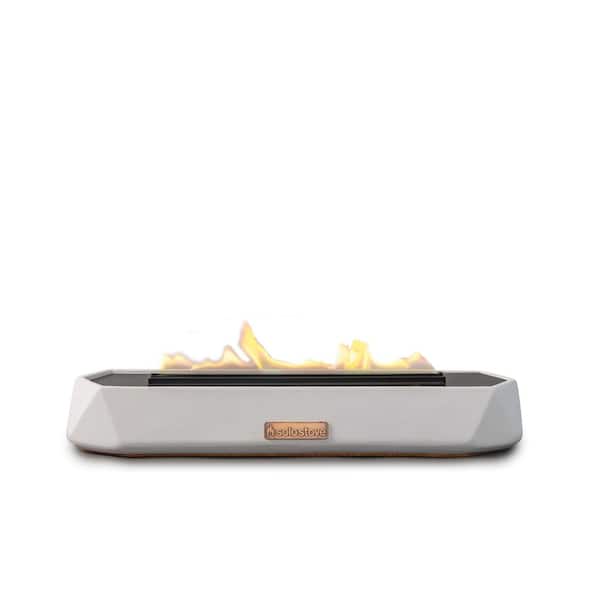 Runner 15 in. Tabletop Bioethanol Fire Bowl-White