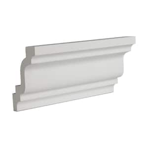 2 in. x 3 in. x 6 in. Long Plain Polyurethane Crown Moulding Sample