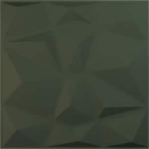 19 5/8 in. x 19 5/8 in. Niobe EnduraWall Decorative 3D Wall Panel, Satin Hunt Club Green (12-Pack for 32.04 Sq. Ft.)