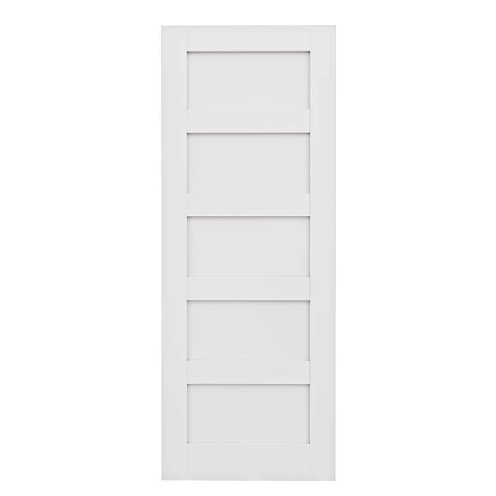 28" x 80" White Primed Solid Core Interior Door Slab