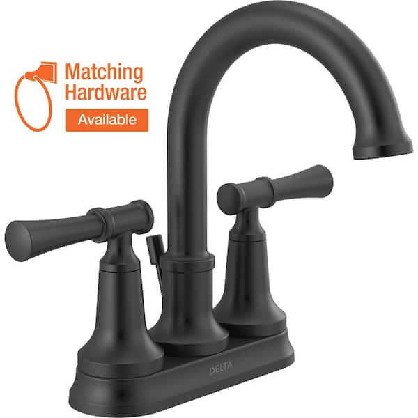Delta Chamberlain 4 in. Centerset 2Handle Bathroom Faucet in Matte