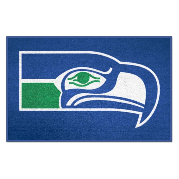 FANMATS Blue 1 ft. 7 in. x 2 ft. 6 in. Seattle Seahawks Vintage Starter Mat Area Rug
