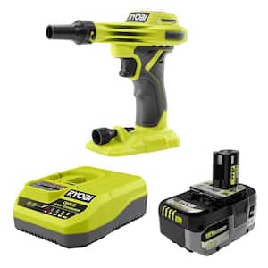 ONE+ 18V Cordless High Volume Inflator with ONE+ 18V HIGH PERFORMANCE 4.0 Ah Battery and Charger