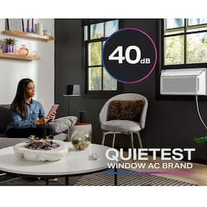 Profile 6,150 BTU 115V Window Air Conditioner Cools 250 sq. ft. with SMART technology, Wi-Fi and Remote in White