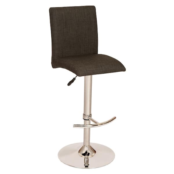Armen Living La Jolla Charcoal Adjustable Bar Stool