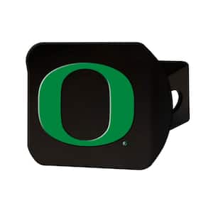 NCAA University of Oregon Color Emblem on Black Hitch Cover