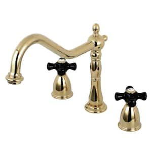 Duchess 2-Handle Standard Kitchen Faucet in Polished Brass