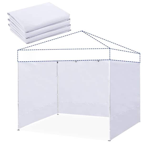 .N/A 10 x 10 ft. Waterproof Canopy Sidewalls, 3-Piece Set, White