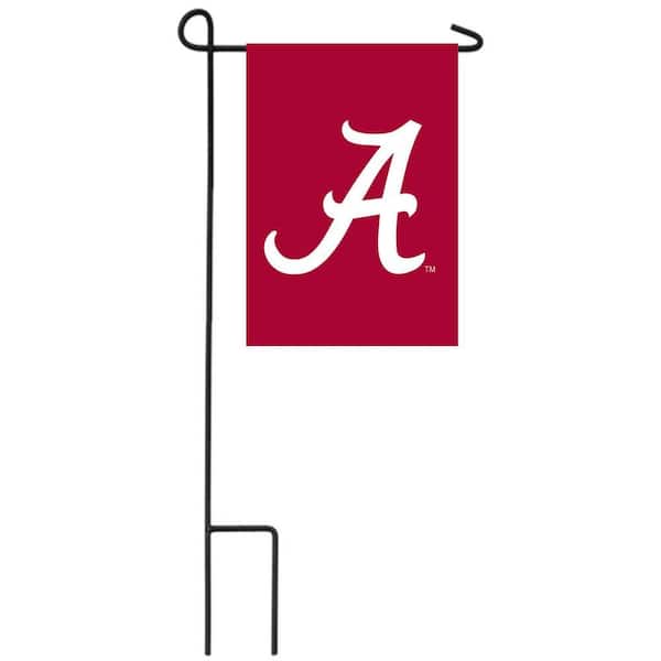 1 ft. x 1-1/2 ft. University of Alabama 2-Sided Garden Flag with 3-2/3 ft. Metal Flagpole