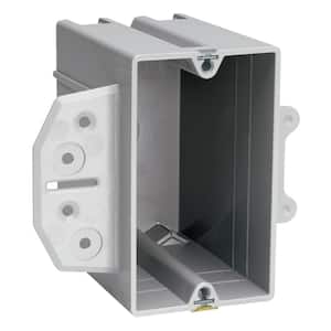 Pass & Seymour Slater New Work Plastic 1 Gang 22 Cu. In Steel Stud Bracket Box with Quick/Click