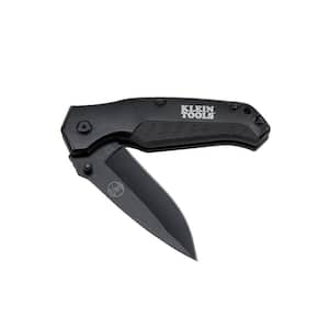 3.5 in. Stainless Steel Straight Edge Drop Point Folding Knife