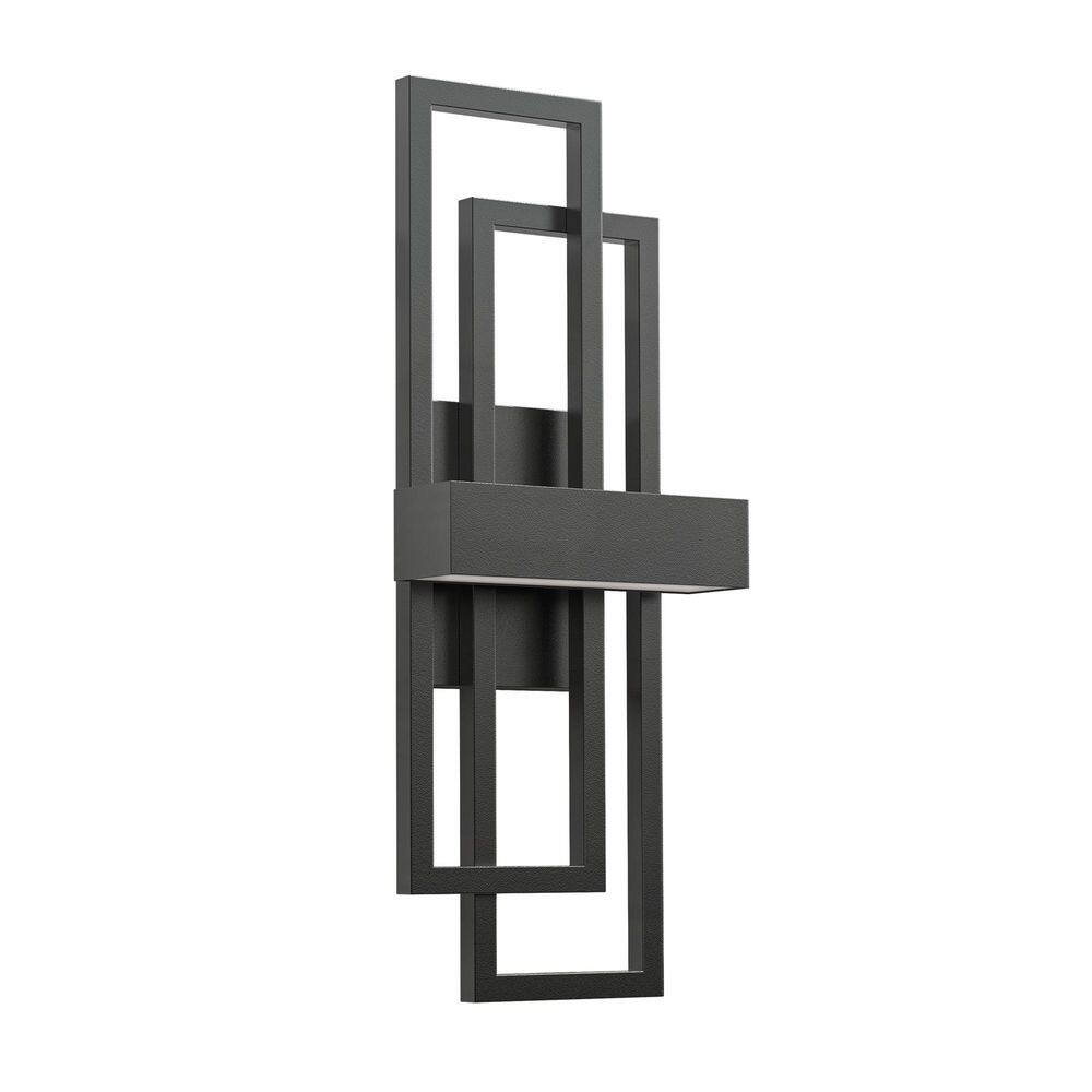 20 in. 2-Light Matte Black Modern Dimmable Dust to Dawn LED Outdoor Metal Exterior Front Porch Wall Lights Sconces price history on PriceWatchPro