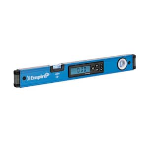 24 in. Digital Box Level with Case and 8 in. Magnetic Torpedo Level and Rafter Square in True Blue