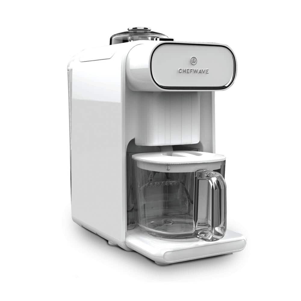 CHEFWAVE Milkmade Auto Clean White Non-Dairy Milk Maker with 6-Plant-Based Programs