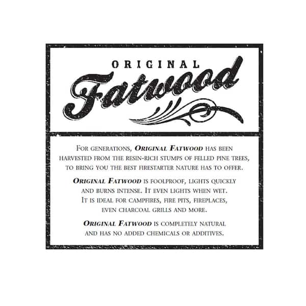 Fatwood 10 lbs. Firestarter Kindling Sticks HWD630043 - The Home Depot