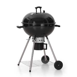 22 in. Kettle Charcoal Grill in Black