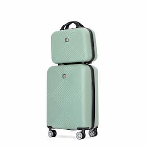 2-Piece Olive Green Spinner Wheels, Rolling, Lockable Handle and Lightweight Luggage Set