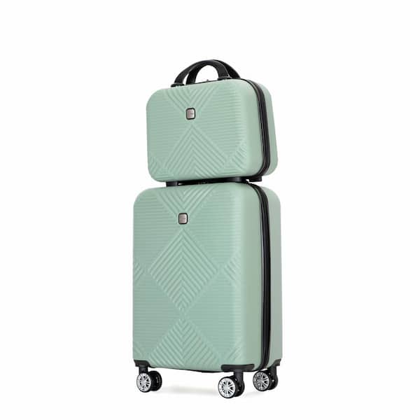grossag 2-Piece Olive Green Spinner Wheels, Rolling, Lockable Handle and Lightweight Luggage Set