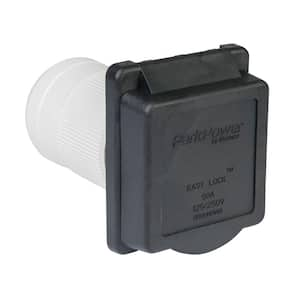 Weekender Power Inlet - 50 Amp, Black