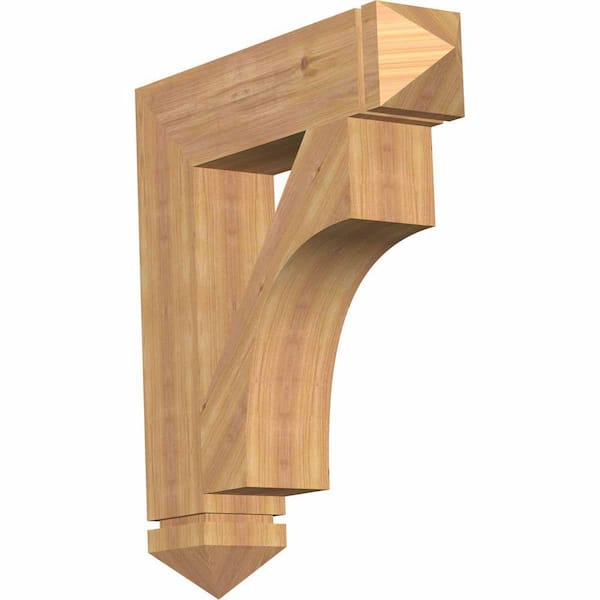 Ekena Millwork 5.5 in. x 30 in. x 26 in. Western Red Cedar Westlake Arts and Crafts Smooth Bracket