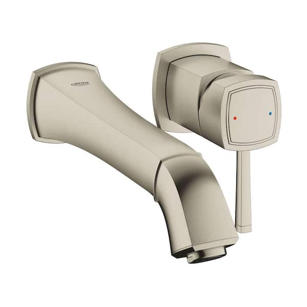 GROHE Grandera Single-Handle Wall-Mount Bathroom Faucet Vessel with 1.2 GPM in Brushed Nickel Infinity