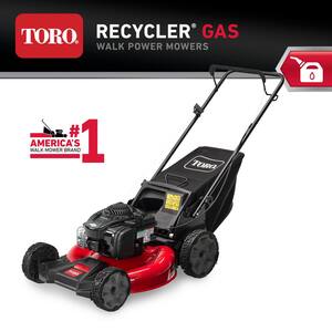 21 in. Recycler Briggs and Stratton 140 cc Gas High-Wheel Walk Behind Push Lawn Mower