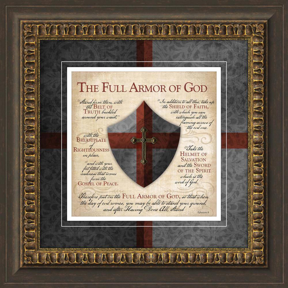 Biblical Full Armor of God By Carpentree Framed Art
