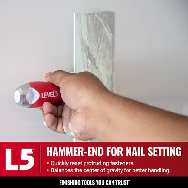 Level 5 10 in. Stainless Steel Taping Knife with Soft Grip 5-136