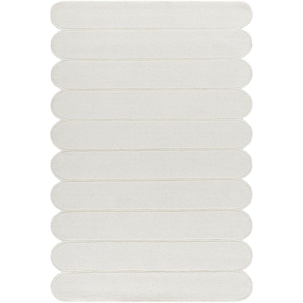 Mystique M-5492 2 ft. x 3 ft. White Handmade Area Rug