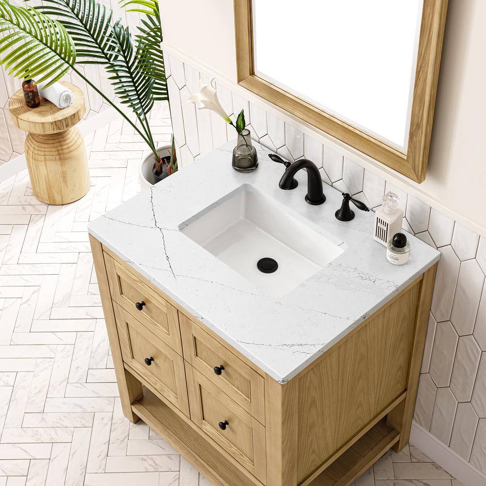 Light Natural Oak 30" Single Freestanding Vanity Base